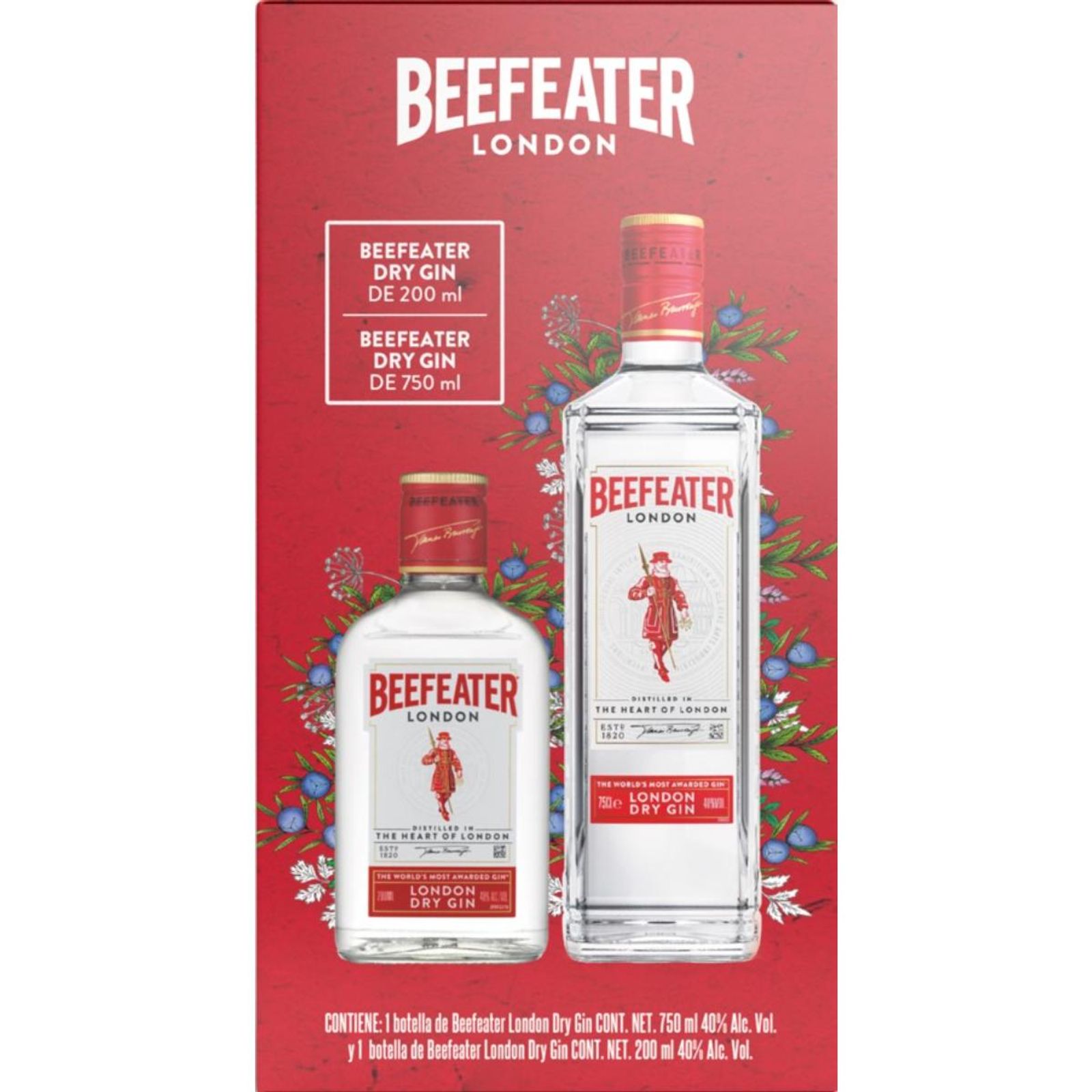 Pieza - Ginebra Beefeater Dry Gin 750 Ml + Beefeater 200 Ml | La tienda ...