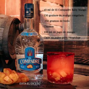 Pieza - Licor de Agave El Compadre Baby Mango picante Lt | La tienda ...